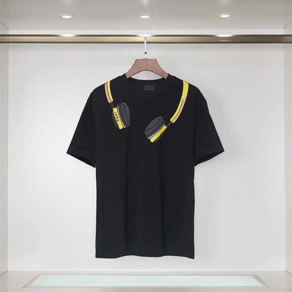 selling summer men's t-shirt designer t-shirt fashion casual couple short sleeve earphones printed cotton comfortable men's and wo, White;black
selling summer men's t-shirt designer t-shirt fashion casual couple short sleeve earphones printed cotton comfortable men's and wo, White;black