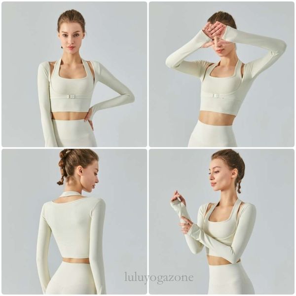 designer lu lus crop long sleeve two pieces pad gym sports blouse quick dry t shirt women running wear pilates clothes fiess yoga coat leggi
designer lu lus crop long sleeve two pieces pad gym sports blouse quick dry t shirt women running wear pilates clothes fiess yoga coat leggi
