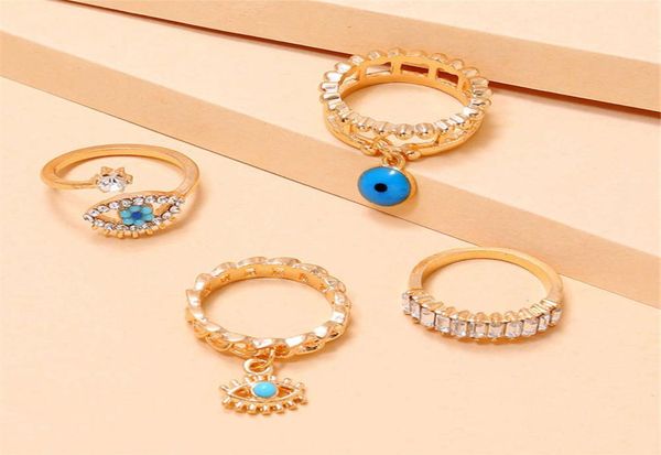 2021 designers fashion ring 4pcsset gold color evil eye rings for women vintage boho crystal knuckle ring set female party jewelr4020794, Golden;silver
2021 designers fashion ring 4pcsset gold color evil eye rings for women vintage boho crystal knuckle ring set female party jewelr4020794, Golden;silver