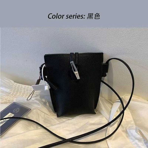 women's designer bags new 23 longxiang cowhide bamboo knot button mobile phone bag with litchi pattern crossbody single shoulder mini f