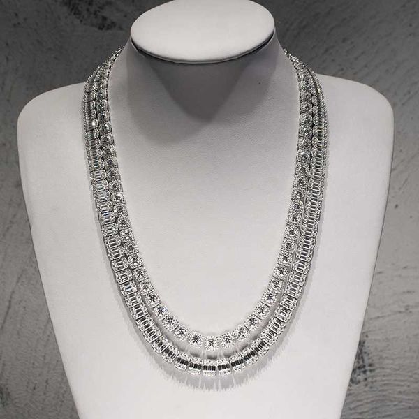 925 silver with 14k gold plated baguette cut tennis clustered chain vvs moissanite diamond choker icy tennis necklace chains
925 silver with 14k gold plated baguette cut tennis clustered chain vvs moissanite diamond choker icy tennis necklace chains