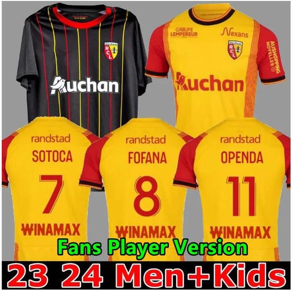 23 24 maillot rc lens soccer jerseys saint barbe special kits kakuta openda sotoca fofana said fortes thomasson football shirts 2023 2024 ki, Black;yellow
23 24 maillot rc lens soccer jerseys saint barbe special kits kakuta openda sotoca fofana said fortes thomasson football shirts 2023 2024 ki, Black;yellow