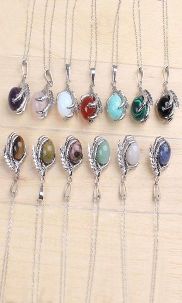 classic silver plated chain mixed stone dragon claw round beads pendant necklace jewelry2269695
classic silver plated chain mixed stone dragon claw round beads pendant necklace jewelry2269695