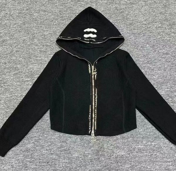 new women's sweaters luxury brand casual cardigan zipper women designer sweater coat, White;black
new women's sweaters luxury brand casual cardigan zipper women designer sweater coat, White;black