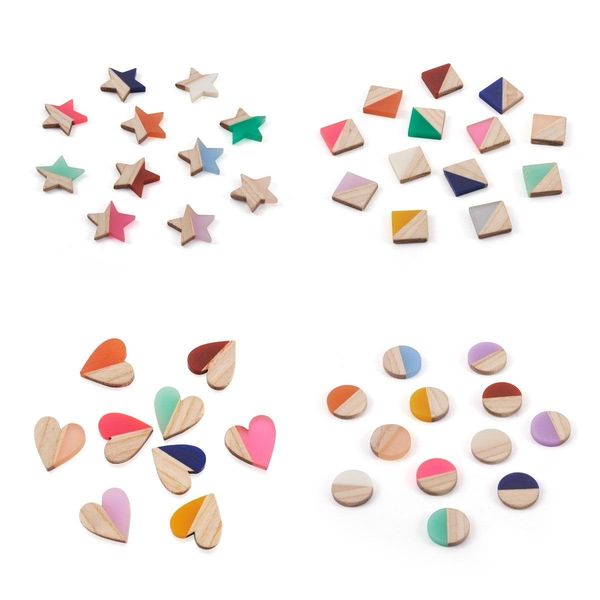 dress 50pcs colorful resin wood cabochons flat back star heart round shape cabochon for jewelry making diy bracelet earring accessorie, White
dress 50pcs colorful resin wood cabochons flat back star heart round shape cabochon for jewelry making diy bracelet earring accessorie, White
