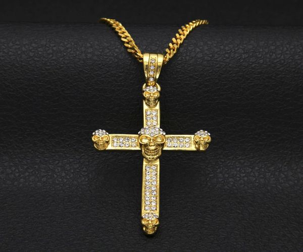 personality men hiphop necklace fashion jewelry crystal skull cross pendants necklaces chokers gothic punk party gifts for men nl4350070, Silver
personality men hiphop necklace fashion jewelry crystal skull cross pendants necklaces chokers gothic punk party gifts for men nl4350070, Silver