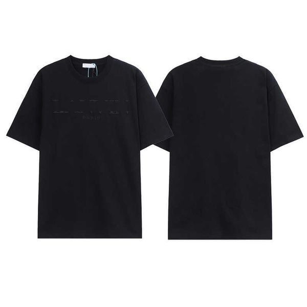 2023 designer t shirts lanvins men's womens short sleeve tees summer cotton luxury casual loose crew neck t-shirt high street fashion, White;black
2023 designer t shirts lanvins men's womens short sleeve tees summer cotton luxury casual loose crew neck t-shirt high street fashion, White;black