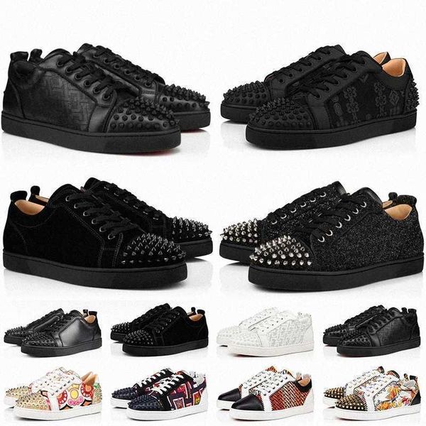 designer casual shoe red bottoms designer low christians shoes sneakers for mens women fashion cut leather splike loafers vintage, Black
designer casual shoe red bottoms designer low christians shoes sneakers for mens women fashion cut leather splike loafers vintage, Black