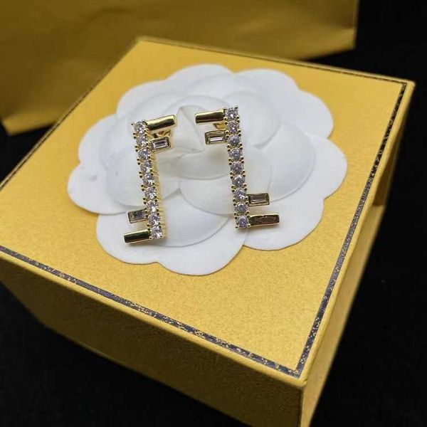 new f-letter rhinestone silver needle long made of brass material niche design fashionable and versatile earrings, Golden
new f-letter rhinestone silver needle long made of brass material niche design fashionable and versatile earrings, Golden