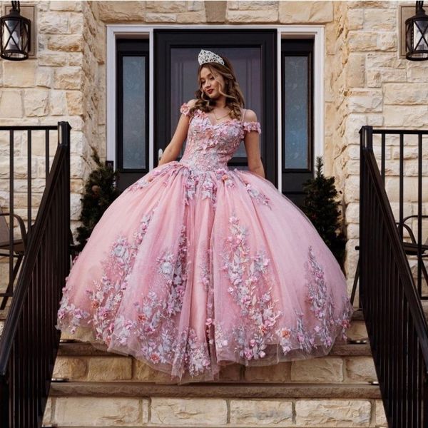 pink off the shoulder quinceanera dresses ball gown sleeveless appliques lace 3dhandmade flowers sweet 15 party wear, Blue;red
pink off the shoulder quinceanera dresses ball gown sleeveless appliques lace 3dhandmade flowers sweet 15 party wear, Blue;red