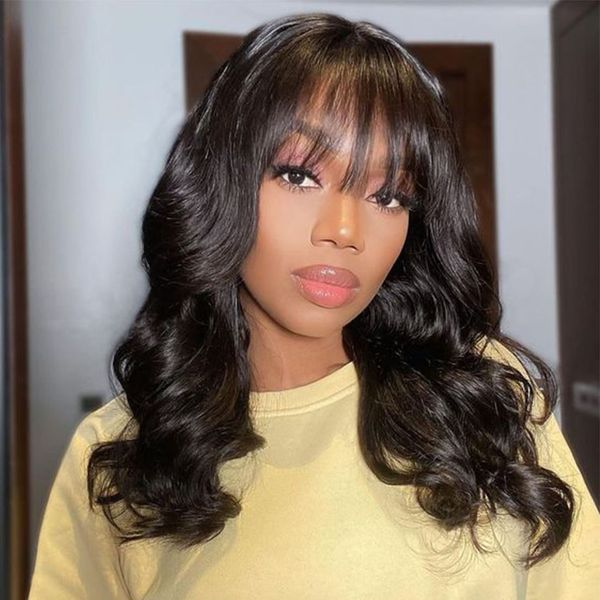 body wave human wigs with bangs 26 inch full machine made wig brazilian wavy short bob human hair wigs for women, Black;brown
body wave human wigs with bangs 26 inch full machine made wig brazilian wavy short bob human hair wigs for women, Black;brown