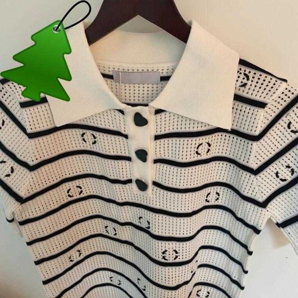 2022 new fashion designer high-end women's polo shirt in 3 colors women's t-shirt lapel heart button breathable mesh translucent, White
2022 new fashion designer high-end women's polo shirt in 3 colors women's t-shirt lapel heart button breathable mesh translucent, White