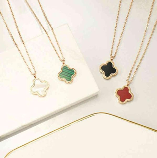 titanium steel 18k rose gold clover necklace women wear doublesided black agate net red clavicle chain stainls steel pendant3623821, Silver
titanium steel 18k rose gold clover necklace women wear doublesided black agate net red clavicle chain stainls steel pendant3623821, Silver