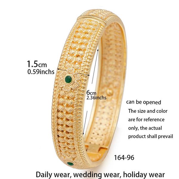 bangle 4pcs/set 24k dubai gold color bangles for women girl ethiopia africa saudi arabia wedding bangles bracelets jewelry party gift, Black
bangle 4pcs/set 24k dubai gold color bangles for women girl ethiopia africa saudi arabia wedding bangles bracelets jewelry party gift, Black