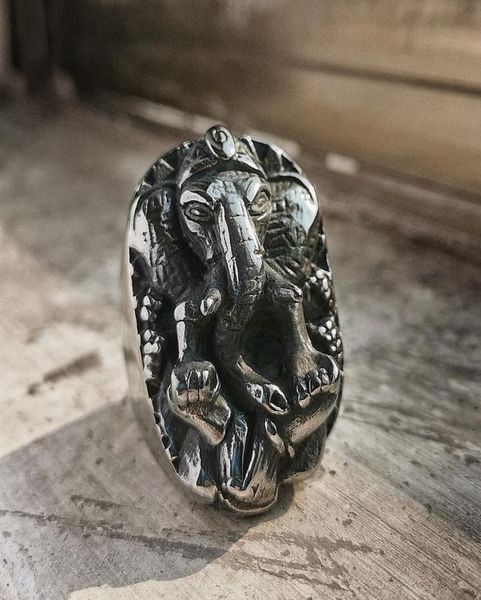 classic wisdom luck elephant god ganesha ring mens 316l stainless steel amulet ring punk biker jewelry3281073, Silver
classic wisdom luck elephant god ganesha ring mens 316l stainless steel amulet ring punk biker jewelry3281073, Silver