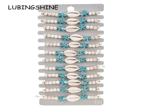 12pcsset natural stone shell starfish charms bracelet bracelets women braided adjustable chain anklets wristband jewelry6928877, Golden;silver
12pcsset natural stone shell starfish charms bracelet bracelets women braided adjustable chain anklets wristband jewelry6928877, Golden;silver