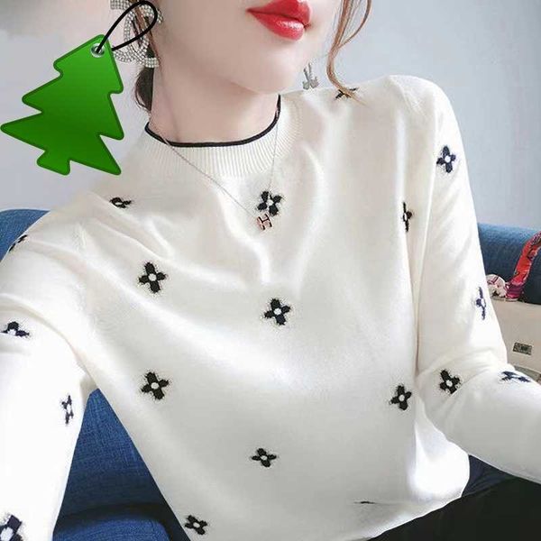 2023 summer designer fashion women's knits high-end four-leaf clover street harajuku luxury fleece long-sleeved casual sports top, White
2023 summer designer fashion women's knits high-end four-leaf clover street harajuku luxury fleece long-sleeved casual sports top, White