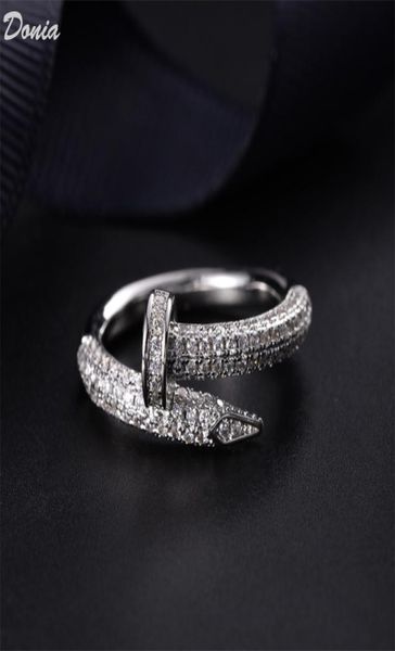 donia jewelry ring fashion set zircon nail ring european and american creative men and women ring handwork5902147, Silver
donia jewelry ring fashion set zircon nail ring european and american creative men and women ring handwork5902147, Silver