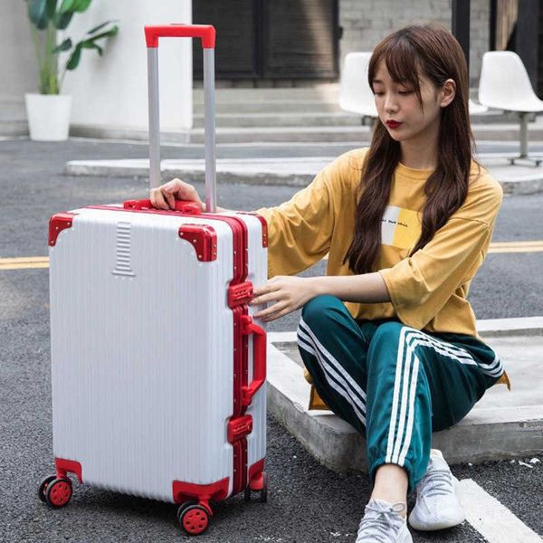 20 inch aluminum frame suitcase, student zipper trolley box, universal wheel travel box, female 24 inch password box 230626
20 inch aluminum frame suitcase, student zipper trolley box, universal wheel travel box, female 24 inch password box 230626