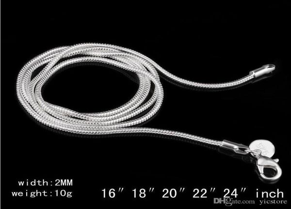 2mm 925 sterling silver chains choker necklaces jewelry in bulk optional size 16 18 20 22 24 inches5613829
2mm 925 sterling silver chains choker necklaces jewelry in bulk optional size 16 18 20 22 24 inches5613829