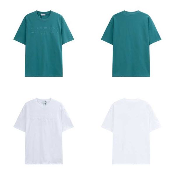 2023 designer t shirts lanvins men's womens short sleeve tees summer cotton luxury casual loose crew neck t-shirt high street fashion 6, White;black
2023 designer t shirts lanvins men's womens short sleeve tees summer cotton luxury casual loose crew neck t-shirt high street fashion 6, White;black
