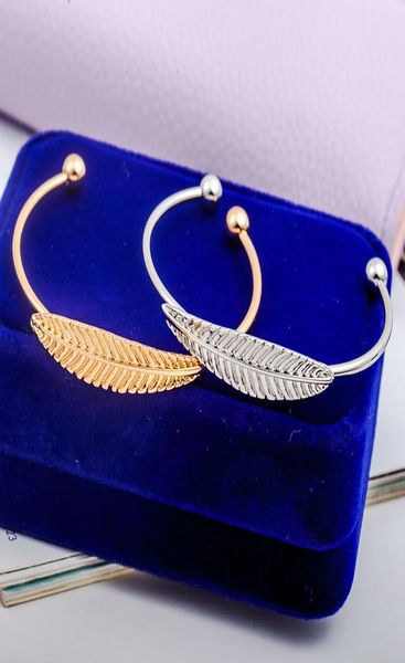 gold silver plated leaf cuff bracelet for women simple feather open bangles female fashion charm jewelry accessories adjustable1171391, Black
gold silver plated leaf cuff bracelet for women simple feather open bangles female fashion charm jewelry accessories adjustable1171391, Black