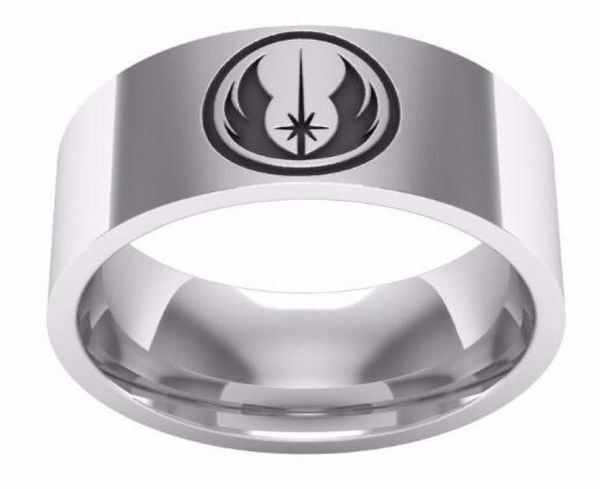 selling jedi symbol engraved couple movie ring polished stainless steel high ring film jewelry gift for men2628908, Silver
selling jedi symbol engraved couple movie ring polished stainless steel high ring film jewelry gift for men2628908, Silver