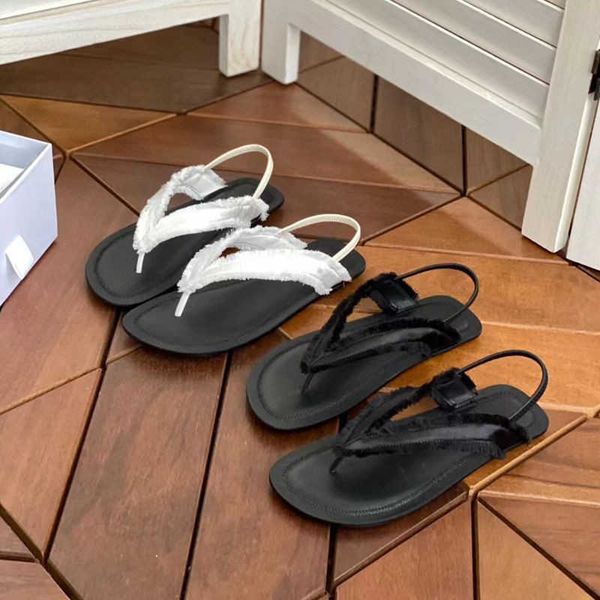 the row the * row clamping sandals summer new simple casual roman women's shoes silk clamping toe flat heel sandals, Black
the row the * row clamping sandals summer new simple casual roman women's shoes silk clamping toe flat heel sandals, Black