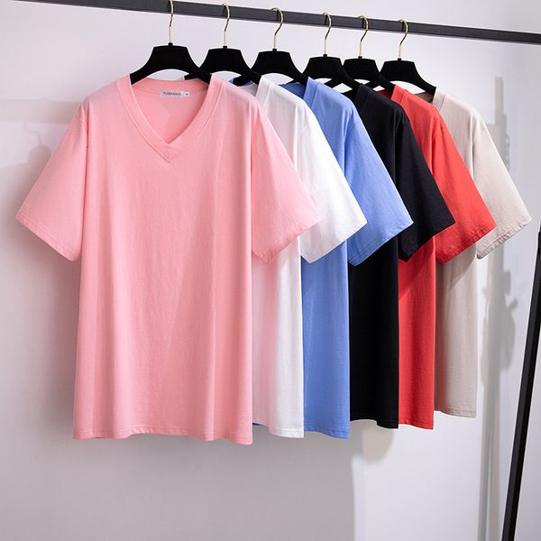 women's plus size tshirt 175kg 7xl bust 170 summer loose solid shortsleeved vneck 2xl 3xl 4xl 5xl 6xl 6colors 230625, Black
women's plus size tshirt 175kg 7xl bust 170 summer loose solid shortsleeved vneck 2xl 3xl 4xl 5xl 6xl 6colors 230625, Black