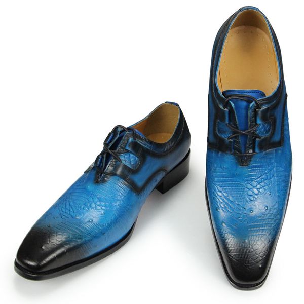 new derby shoes for men printing lace up pointed toe four seasons casual shoes office footwear blue wear-resistant rubber bottom, Black
new derby shoes for men printing lace up pointed toe four seasons casual shoes office footwear blue wear-resistant rubber bottom, Black