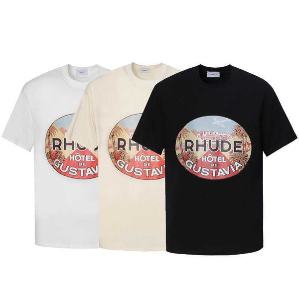 men's t-shirts chaopai rhude landscape letter printing casual couple dress round neck short sleeve t-shirt, White;black
men's t-shirts chaopai rhude landscape letter printing casual couple dress round neck short sleeve t-shirt, White;black