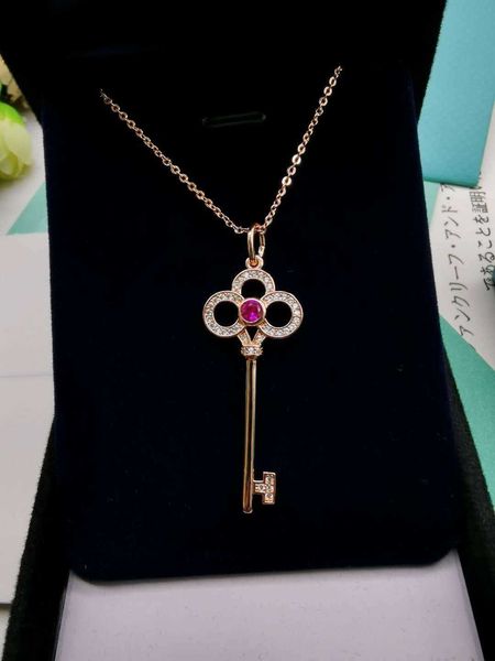 designer ay full diamond key necklace for women s925 sterling silver plated 18k rose gold pendant chain, Black
designer ay full diamond key necklace for women s925 sterling silver plated 18k rose gold pendant chain, Black