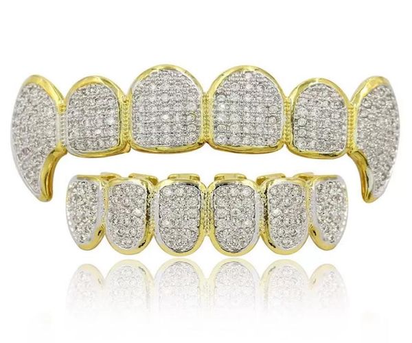 18k gold silver color hip hop rapper grillz luxury glaring zircon diamond teeth and bottom grills for men women6439401, Black
18k gold silver color hip hop rapper grillz luxury glaring zircon diamond teeth and bottom grills for men women6439401, Black