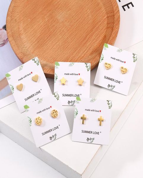 new stainless steel earrings minimalist tiny heart love earrings cute korean style triangle round star stud earring for lady women5217650, Golden;silver
new stainless steel earrings minimalist tiny heart love earrings cute korean style triangle round star stud earring for lady women5217650, Golden;silver