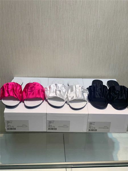 the row high end the * row new pleated silk open toe flat bottom sandals fashion casual sandals cloud half tuo girl, Black
the row high end the * row new pleated silk open toe flat bottom sandals fashion casual sandals cloud half tuo girl, Black