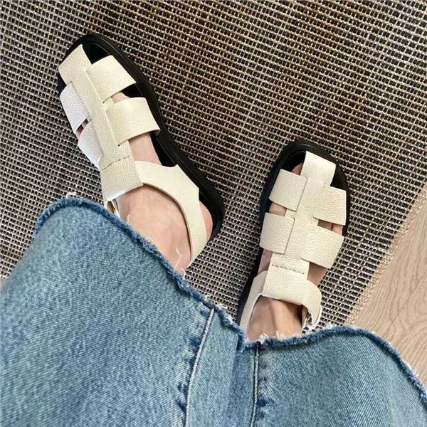the row the row french caligae sandals baotou hand woven shoes fisherman shoes cowhide summer women's versatile, Black
the row the row french caligae sandals baotou hand woven shoes fisherman shoes cowhide summer women's versatile, Black