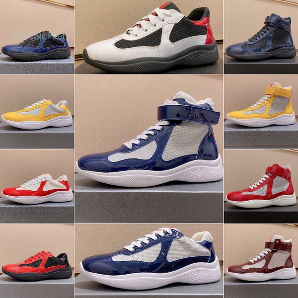 designer casual sneaker america cup patent leather sneakers fashion trainers for men leather nylon black mesh lace-up outdoor runner trainer
designer casual sneaker america cup patent leather sneakers fashion trainers for men leather nylon black mesh lace-up outdoor runner trainer