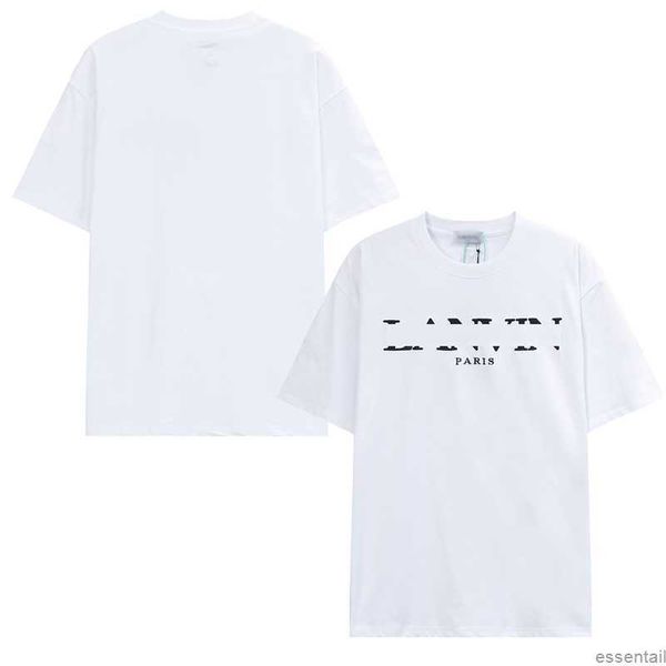 summer men's t-shirts embroidery lanvins letter designer short-sleeve tees casual women's pure cotton sports thirts white black fa
summer men's t-shirts embroidery lanvins letter designer short-sleeve tees casual women's pure cotton sports thirts white black fa