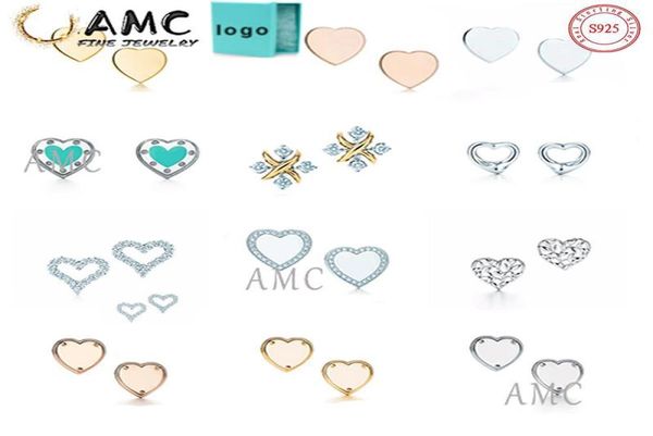 gift box amc 925 sterling silver classic earrings love shape stud fashion female designer earring whole immediately ship7845042, Golden;silver
gift box amc 925 sterling silver classic earrings love shape stud fashion female designer earring whole immediately ship7845042, Golden;silver