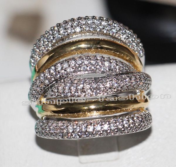 fashion jewelry classic 236pcs gem 5a zircon stone 14kt white yellow gold filled engagement wedding band ring set sz 5117942071, Slivery;golden
fashion jewelry classic 236pcs gem 5a zircon stone 14kt white yellow gold filled engagement wedding band ring set sz 5117942071, Slivery;golden