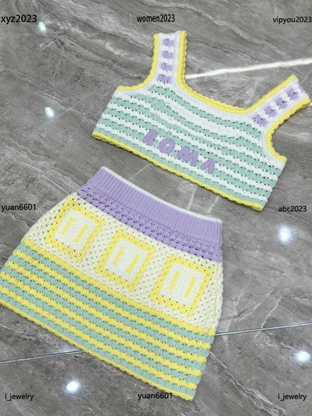 2023 designer baby clothes fashion girl tracksuits girl dress suits 2pcs camisole and colorful striped knit skirt #multiple product, White
2023 designer baby clothes fashion girl tracksuits girl dress suits 2pcs camisole and colorful striped knit skirt #multiple product, White