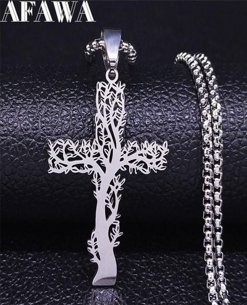 fashion jewelrynecklace stainless steel tree of life cross pendant necklace silver color men women aesthetic necklace jewelry arbo1817203
fashion jewelrynecklace stainless steel tree of life cross pendant necklace silver color men women aesthetic necklace jewelry arbo1817203