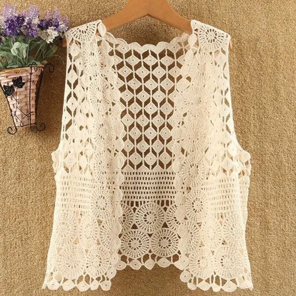2023 summer new style outwear breathable cardigan vest hollow short fashion versatile art tank women's loose fit, White
2023 summer new style outwear breathable cardigan vest hollow short fashion versatile art tank women's loose fit, White