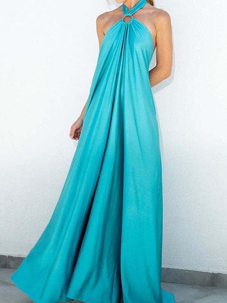 dresses women summer off shoulder solid long dress elegant casual halter hem aline party dress backless laceup boho beach dresses, Black;gray
dresses women summer off shoulder solid long dress elegant casual halter hem aline party dress backless laceup boho beach dresses, Black;gray