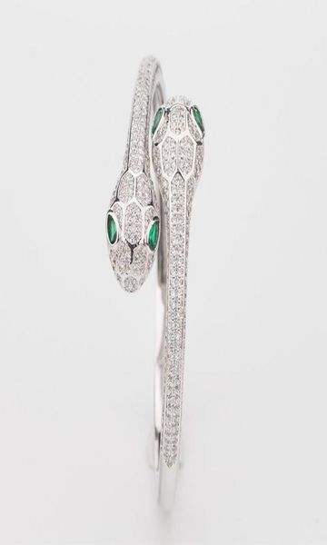 women two head open bracelets jewelry handmade natural emerald sterling silver woman elasticity animal bangle wedding jewelry a047476465, Black
women two head open bracelets jewelry handmade natural emerald sterling silver woman elasticity animal bangle wedding jewelry a047476465, Black