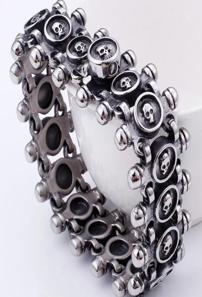 punk rocker skull bracelet for men quality stainless steel massive jewellery gothic 26mm wide mens friendship bracelets 202012625471, Black
punk rocker skull bracelet for men quality stainless steel massive jewellery gothic 26mm wide mens friendship bracelets 202012625471, Black