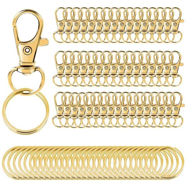 parkas 100pcs/set key rings gold lobster claw clasp swivel diy handcraft hooks trigger decor antirust alloy hook for keychain bag, Black
parkas 100pcs/set key rings gold lobster claw clasp swivel diy handcraft hooks trigger decor antirust alloy hook for keychain bag, Black