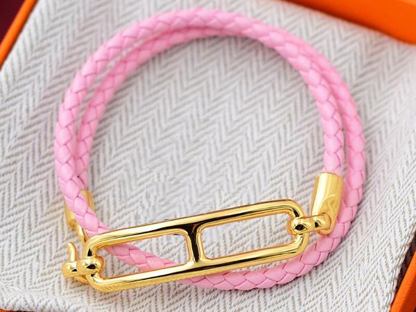 5a charm bracelets hm genuine leather strap bracelet in pink color for women with dust bag box size 16-21 fendave, Golden;silver
5a charm bracelets hm genuine leather strap bracelet in pink color for women with dust bag box size 16-21 fendave, Golden;silver