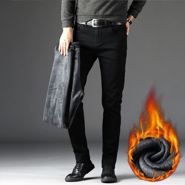 men's jeans plus size 42 men warm thick 2023 winter style business fashion slim fit stretch black jean trousers 230625, Blue
men's jeans plus size 42 men warm thick 2023 winter style business fashion slim fit stretch black jean trousers 230625, Blue