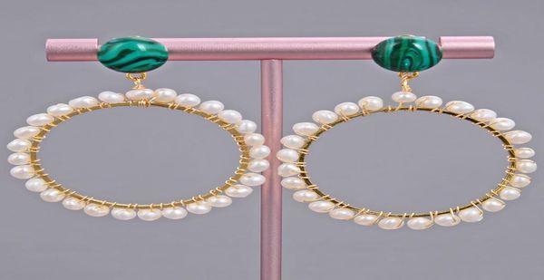 guaiguai jewelry green malachite gold color big circle hoop stud earrings handmade for women real gems stone lady fashion jewellry1945821, Silver
guaiguai jewelry green malachite gold color big circle hoop stud earrings handmade for women real gems stone lady fashion jewellry1945821, Silver